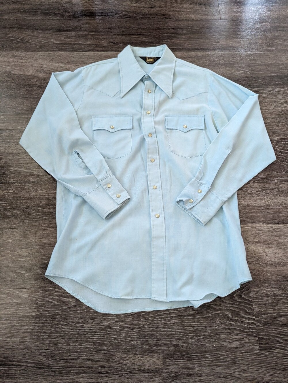 Vintage 1970s Lee Men's Button-Up Shirt